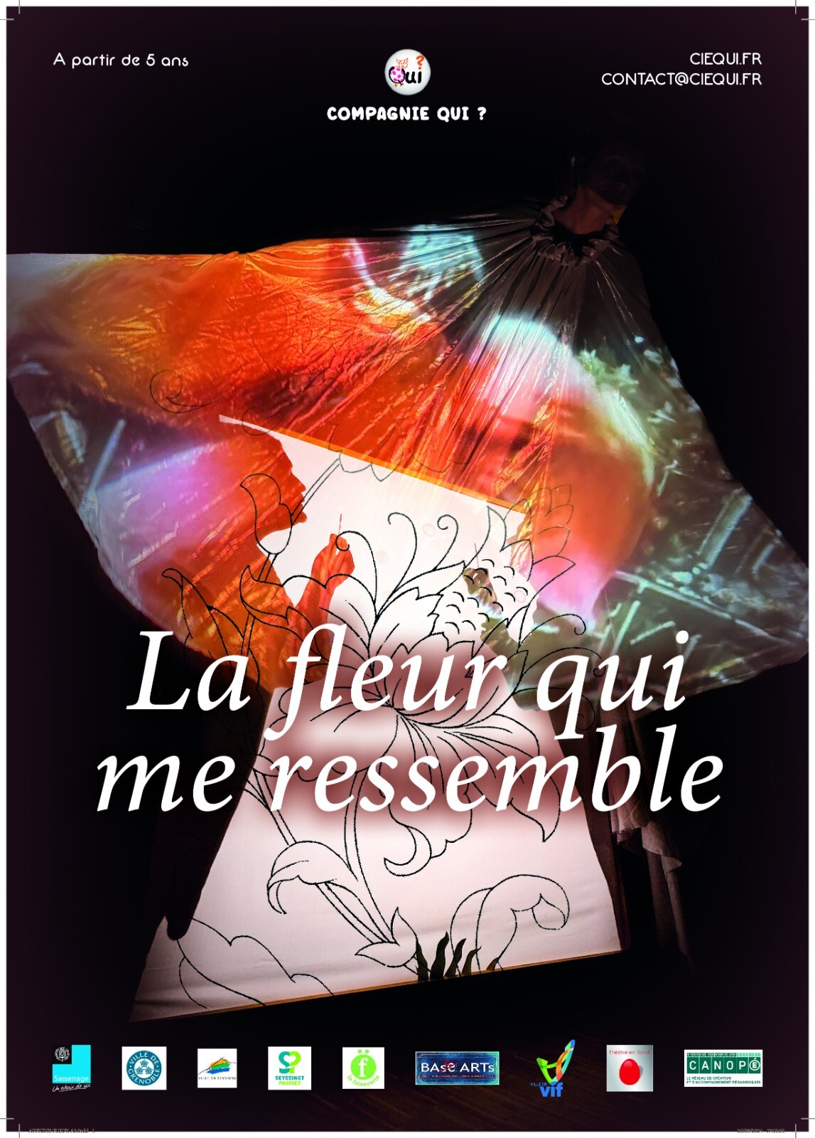 Affiche du spectacle "La fleur qui me ressemble".